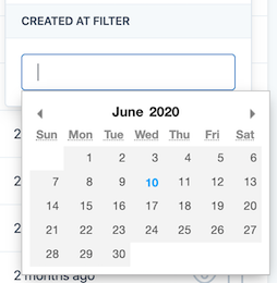 Date filter